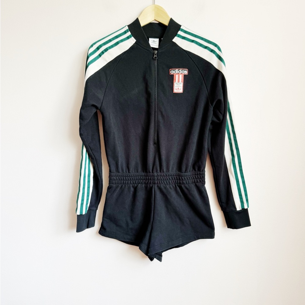 adidas Black Long Sleeve and Shorts Romper